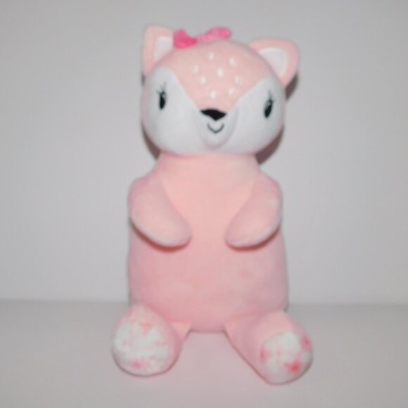 Jesse + Lulu Pink White 10" Plush stuffed Fawn deer Fox baby Toy lovey - Picture 8 of 8